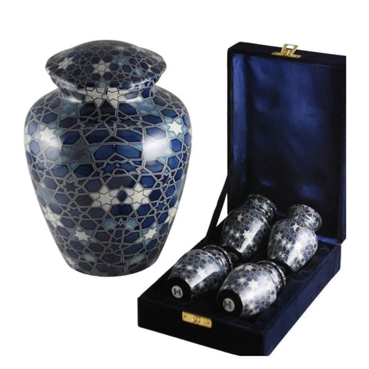 Celestial Mosaic Keepsake Urn Set