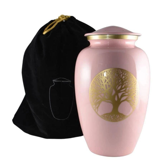 Blush Tree of Life Memorial Urn