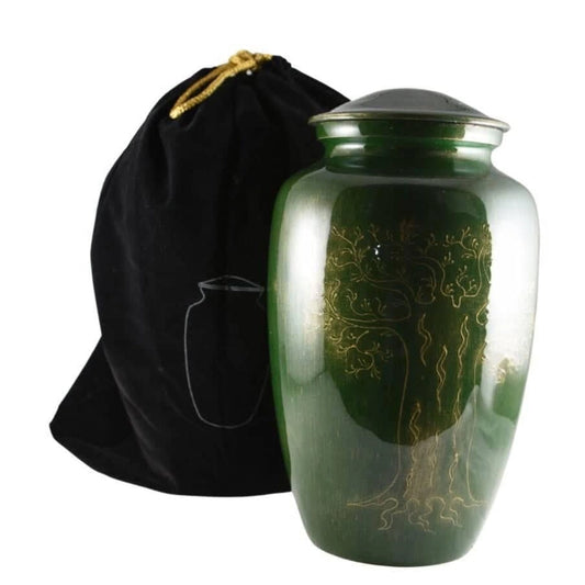 Emerald Serenity Tree Urn